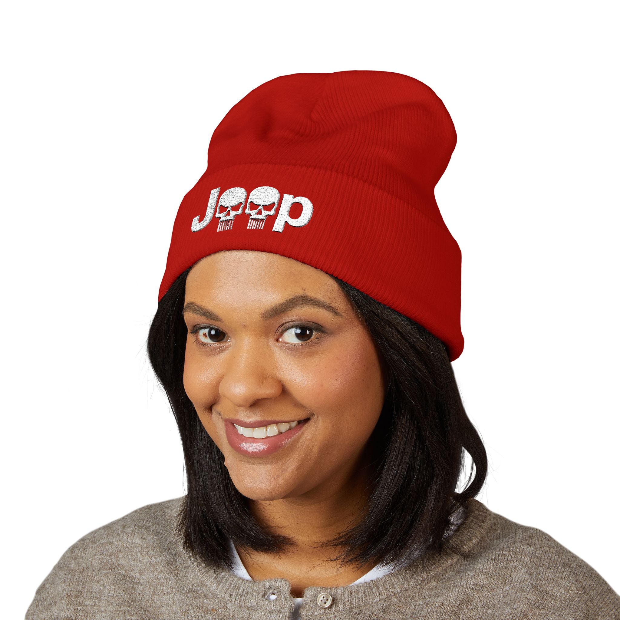 Skull Cuffed Beanie