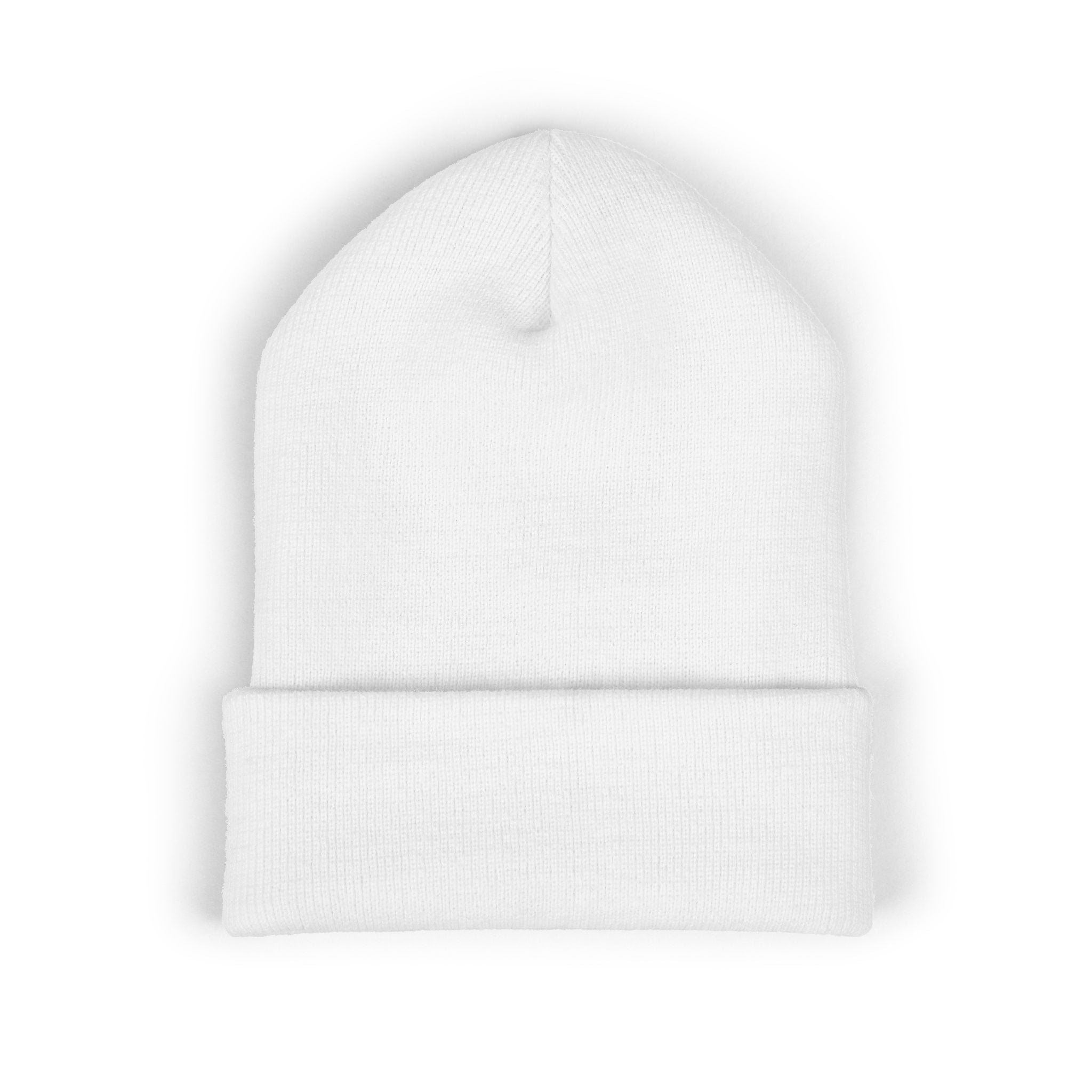 Skull Cuffed Beanie - Embroidered Logo Knit Hat
