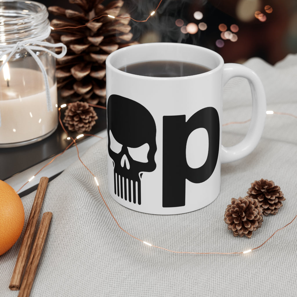 Skull Teeth Illustration Mug