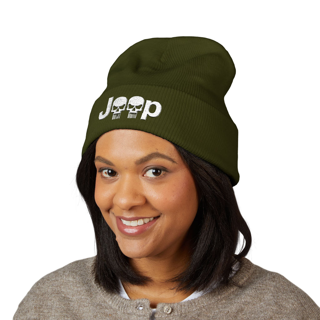 Skull Cuffed Beanie