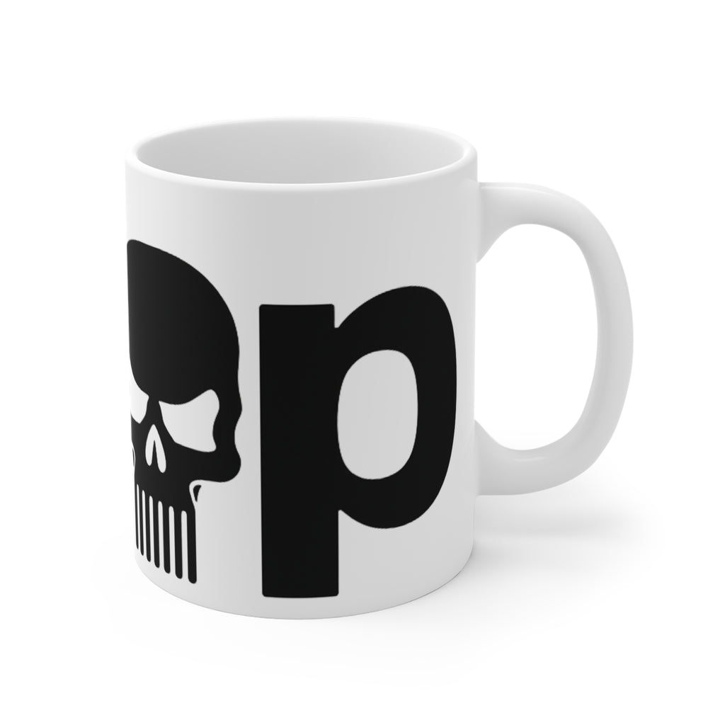 Skull Teeth Illustration Mug