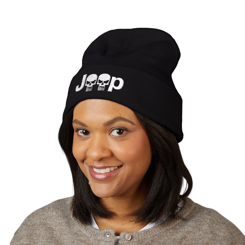 Skull Cuffed Beanie