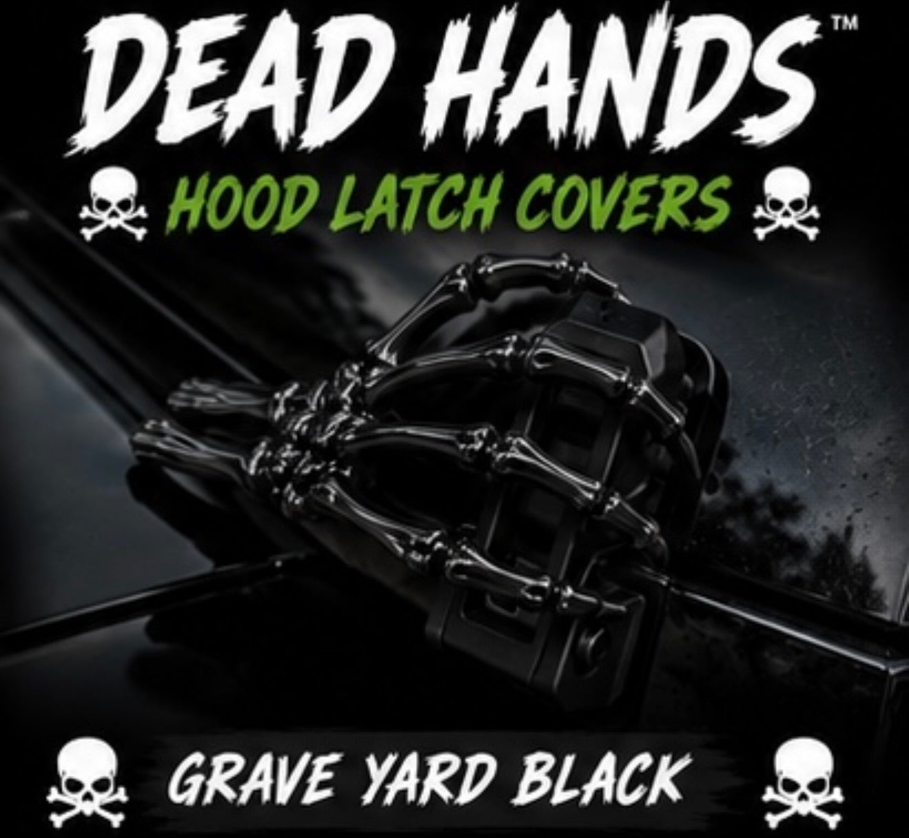 💀 Dead Hands™ Hood Latch Covers (Pair)
